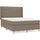 vidaXL Boxspringbett 140 x 200 cm Taupe