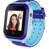 OKYUK 4G Smartwatch Kinder mit GPS und Telefon, Smartwatc für Kinder kann als Geschenk verwendet Werden, geeignet für Kinder im Alter von 3–12 Jah (Blau)