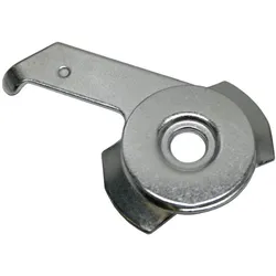 Gardinia Deckenträger für 3-läufige Flächenvorhangschienen Atlanta, 2er Pack Gardinenstangenhalter silber 2 Stk