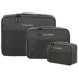 Travelite Packsack Accessoires Packing Cube 3er Set Anthrazit