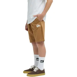 QUIKSILVER Bermudas "Easy Day", Jungen, Gr. 10, braun (tobacco braun), Obermaterial: 55% Baumwolle, 45% Polyester;, Hosen Bermudas
