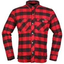 Modeka Nooner Hemdjacke Rot/Schwarz 3XL