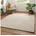 aus 100 Schurwolle in Beige mit Größe 70x130 cm