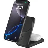 Belkin UltraCharge 25W Qi2 magn. 2-in-1 Lad.klappb.sw. WIZ038kqBK