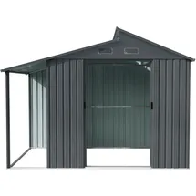 Floraworld Gartenhaus Skylight 3 x 1,73 m Anthrazit