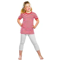Metamorph Ringelshirt halbarm rot-weiss (140)