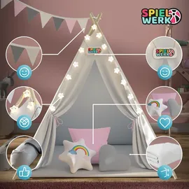 SPIELWERK Spielzelt 130 x 130 x 160 cm Rosa