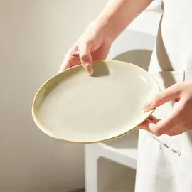 JIWOO Dessertteller Ø19,5 cm Braun 4er Set