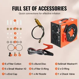 Vevor PCP-Luftkompressor 4500 PSI/30 MPa tragbar 1 l