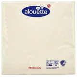 Alouette 30 Servietten 3-lagig 33x33 cm creme gold, 33x33 cm