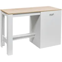 BASIC by Balculina Kücheninsel Andy 138 cm weiß