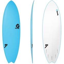 Torq Surfboard Softboard Fish Blue sandwich wellenreiter soft, Länge in Fuß: 5.11, Breite in inch: 20.5