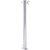 VidaXL Wassersäule für den Garten 100 cm Edelstahl Rund