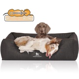 Knuffelwuff Tierbett Hundebett Tampa, Orthopädisch schwarz 63 cm x 85 cm