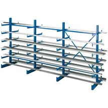 Schulte Lagertechnik Kragarmregal Metall 3750x2000mm blau