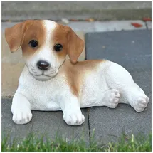 dazikemo Gartenfigur Dekofigur Gartenfigur Jack Russel