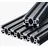 Vevor 5er Set Aluprofil 1000 mm T-Nut 2040 Aluminium-Strangpressprofil, eloxierte Linearschiene nach europäischem Standard, Nutenprofil für 3D-Drucker, CNC-Maschine DIY, Lasergravur, Schwarz