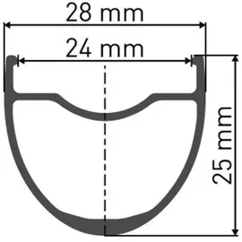 DT Swiss G 1800 Spline 25 DB 28/24 Alu, CL,142/12mm TA, Shim. RD 12SP
