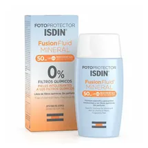 Isdin Fotoprotector Fusion Fluid Mineral LSF 50 (50ml) | 100% mineralischer Lichtschutz für empfindliche Haut