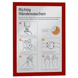DURABLE Magnetrahmen DURAFRAME® MAGNETIC A4 rot A4, 5 St.