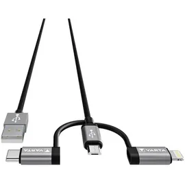 Varta 57937 Speed Charge Sync 3in1 Ladekabel Micro USB, 2m