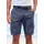 John Devin Cargoshorts - Bermuda mit Cargotaschen und sommerlichem Palmen Druck Shorts aus elastischer Baumwolle, modisch bedruckt blau 33