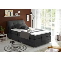 Lomadox Boxspringbett Hotelbett Einzelbett Jugendbett 120x200 cm elektrisch verstellbar