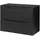 [en.casa] Waschbeckenunterschrank Skelbolu 80,4 x 59,5 x 40 cm Schwarz