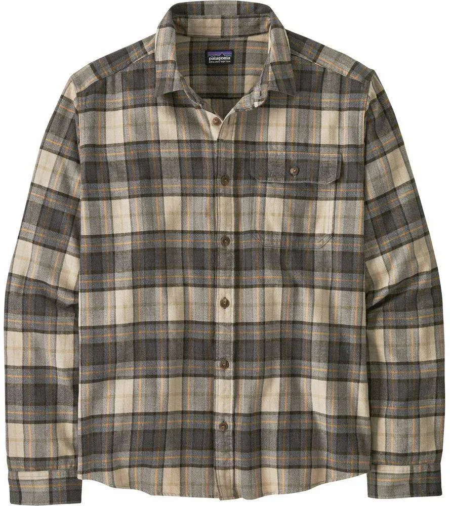 Patagonia M's L/s LW Fjord Flannel Shirt spotter: forge grey