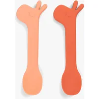 Done by Deer Lalee Löffel 2er-Pack, Papaya