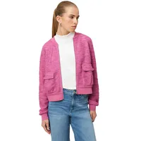 Zero Jackenblazer "Damen Jacke mit Reißverschluss", Damen, Gr. 44, raspberry velvet, Bouclé, Obermaterial: 51% Polyester, 4% Polyacryl, 45% Baumwolle. Füllung:, aufgeraut, figurumspielend normal, Rundhals, weit Bündchen krempelbar, Blazer, weiteres Detail