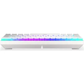 endorfy Thock Compact Wireless Pudding, Onyx White, PBT, LEDs RGB, hot-swap, Kailh Box RED, USB/Bluetooth, DE (EY5D003)