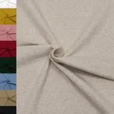 MAGAM-Stoffe Stoff "Noah", Bündchenstoff Feinstrick uni einfarbig ÖKO-TEX Meterware ab 50cm weiß