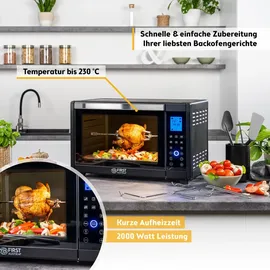 First Austria Minibackofen 45L Schwarz