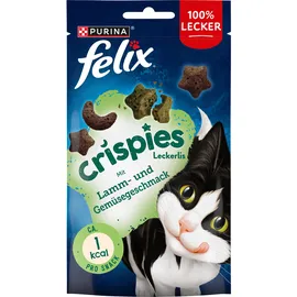 FELIX Crispies Katzensnack mit Lamm und Gemüse 8 x 45 g