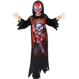 Riethmüller GmbH Kostüm Sensenman Kostüm für Kinder Tunika mit Maske schwarz 6- 8 Jahre | 6- 8 Jahre