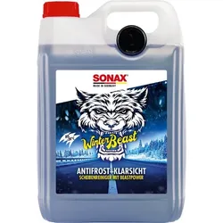 SONAX WinterBeast AntiFrost+KlarSicht bis -20 °C 5l Frostschutz, Scheibenreinigungsanlage  01355000