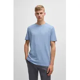 Boss T-Shirt "Tegood", Jungen, Gr. S, blau (open blau470), Single Jersey, Obermaterial: 100% Baumwolle, regular fit normal, Rundhals, eingesetzt eingefasste Kante, Shirts T-Shirt, Rundhalsausschnitt, Regular Fit, Logoschriftzug