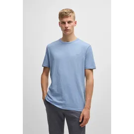 Boss T-Shirt "Tegood", Jungen, Gr. S, blau (open blau470), Single Jersey, Obermaterial: 100% Baumwolle, regular fit normal, Rundhals, eingesetzt eingefasste Kante, Shirts T-Shirt, Rundhalsausschnitt, Regular Fit, Logoschriftzug