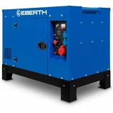 Eberth - 15000 Watt Notstromaggregat Diesel, Stromerzeuger mit 24,5 ps, 4-Takt Dieselmotor, 3-Phasen Stromgenerator mit 1x 400V, 2x 230V, 1x 12V,