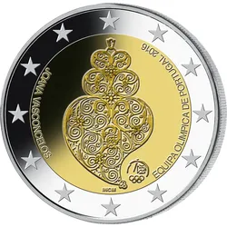 Portugal 2-Euro-Gedenkmünze Olympische Spiele 2016 bankfrisch