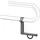 Normbau Papierrollenhalter Normbau Serie Cavere aus Aluminium, Anthrazit-metallic, passend für Stützgriffe - 7449110095