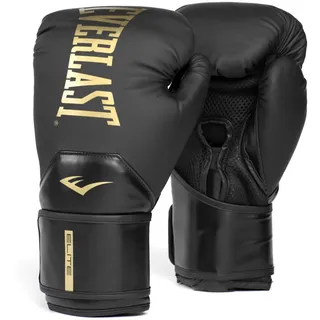 EVERLAST Elite 2 Kunstleder-boxhandschuhe - Black – Gold - 14 oz