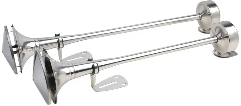 Metall-Drucklufthorn 64 cm 24 V für LKW/TIR