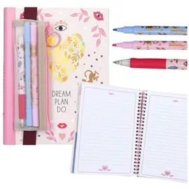 DEPESCHE 0013891 PENfection Notizbuch mit Stifteset Allover