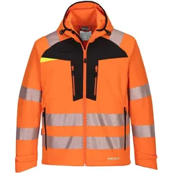 Warnschutz Softshelljacke "DX475" DX4 - XL - orange/schwarz