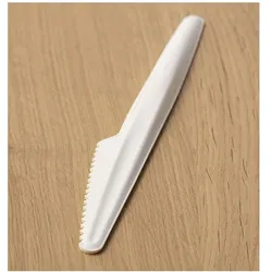 MONOUSO - Hartes Kartonmesser Weiß 17cm (50 Stück)