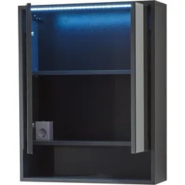 BASIC by Balculina Lucera 60 cm grau mit LED-Beleuchtung