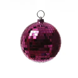 SATISFIRE Spiegelkugel 15cm pink Discokugel Mirrorball Party Disko Deko