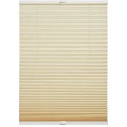 SCHÖNER WOHNEN-Kollektion Plissee »Milla«, blickdicht, mit Bohren, verspannt, verschraubt, silberne oder weiße Rollo-Technik SCHÖNER WOHNEN-KOLLEKTION beige 130 cm